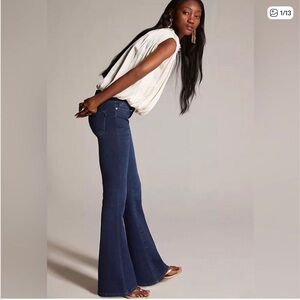 Anthropology Pilcro & The Letterpress Mid Rise Wide Leg Flare Jeans